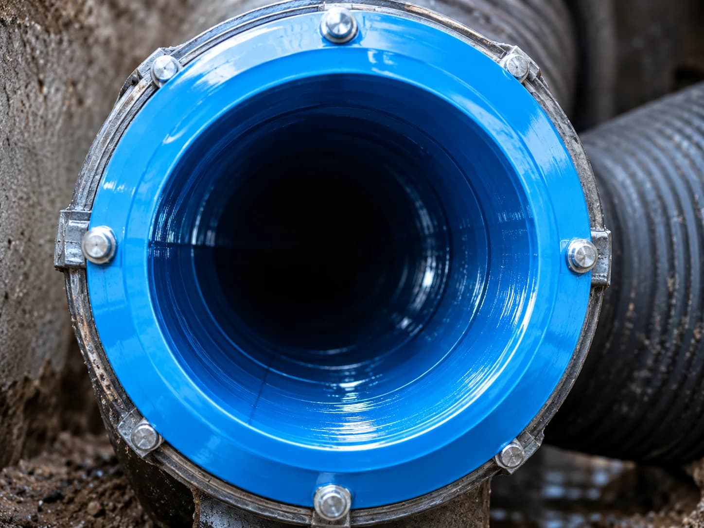 Sewer pipe lining work